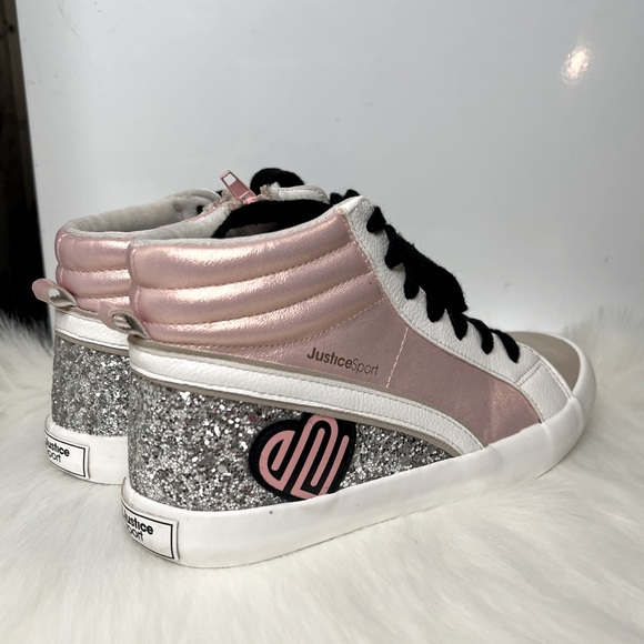 JUSTICE GIRLS’ IRIS SNEAKERS - Size 2Y - Picture 4 of 9